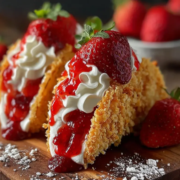 Strawberry Crunch Cheesecake Tacos Recipe