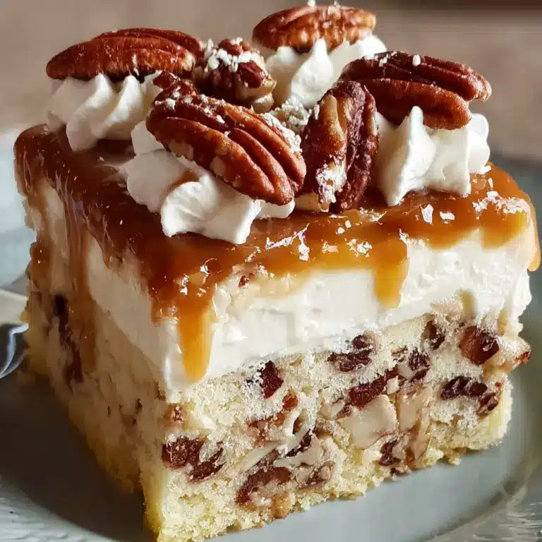 Butter Pecan Praline Poke Cake Recipe