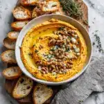 Pumpkin Whipped Feta Dip with Honey, Walnuts & Thyme Recipe