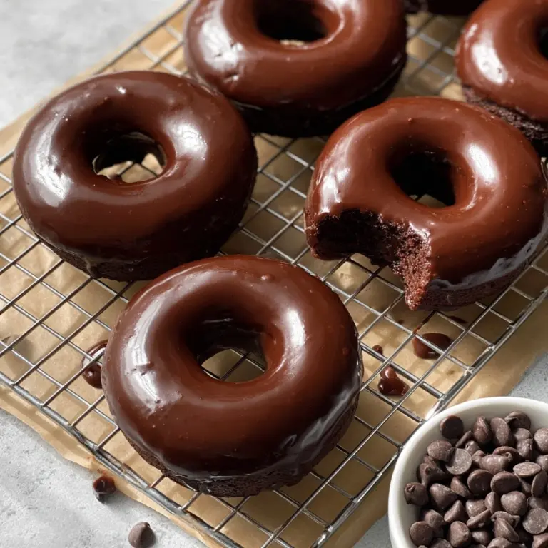 Healthy Chocolate Protein Donuts (Gluten Free, Paleo) Recipe