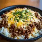 Rice Skillet with Cheddar Parmesan Sauce Recipe