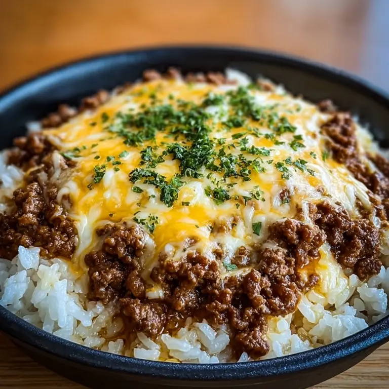 Rice Skillet with Cheddar Parmesan Sauce Recipe