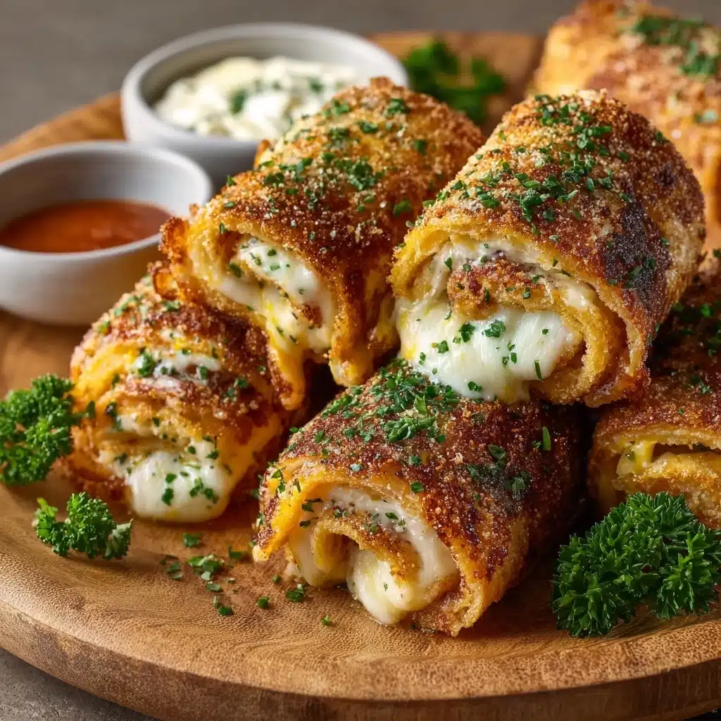 Cheesy Garlic Butter Rollups Recipe - Recipe Image