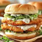 Crispy Chicken Sandwich with Garlic Mayo Recipe