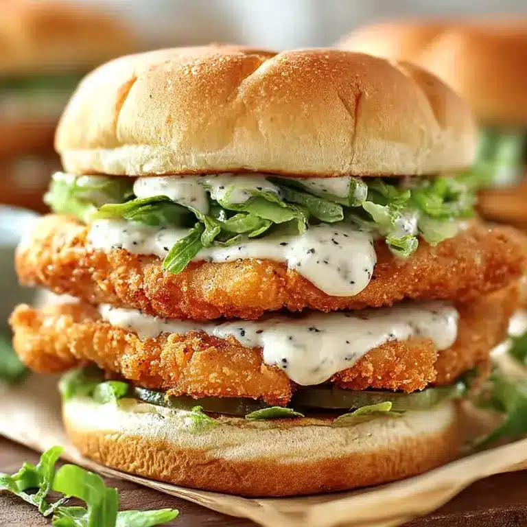 Crispy Chicken Sandwich with Garlic Mayo Recipe
