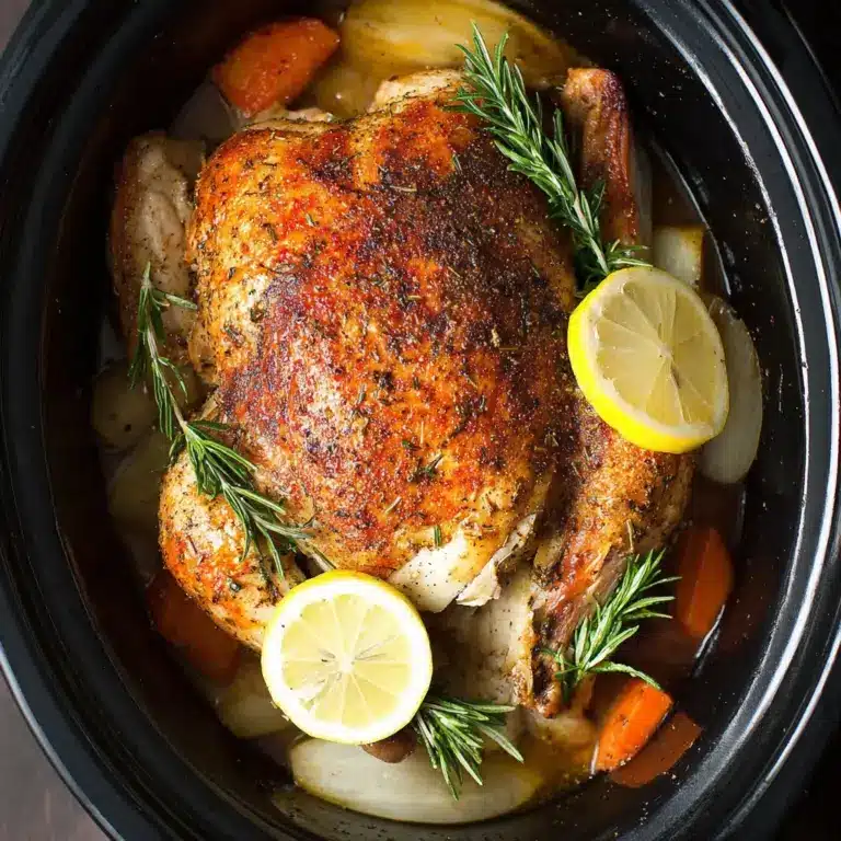 Slow Cooker Whole Chicken Recipe