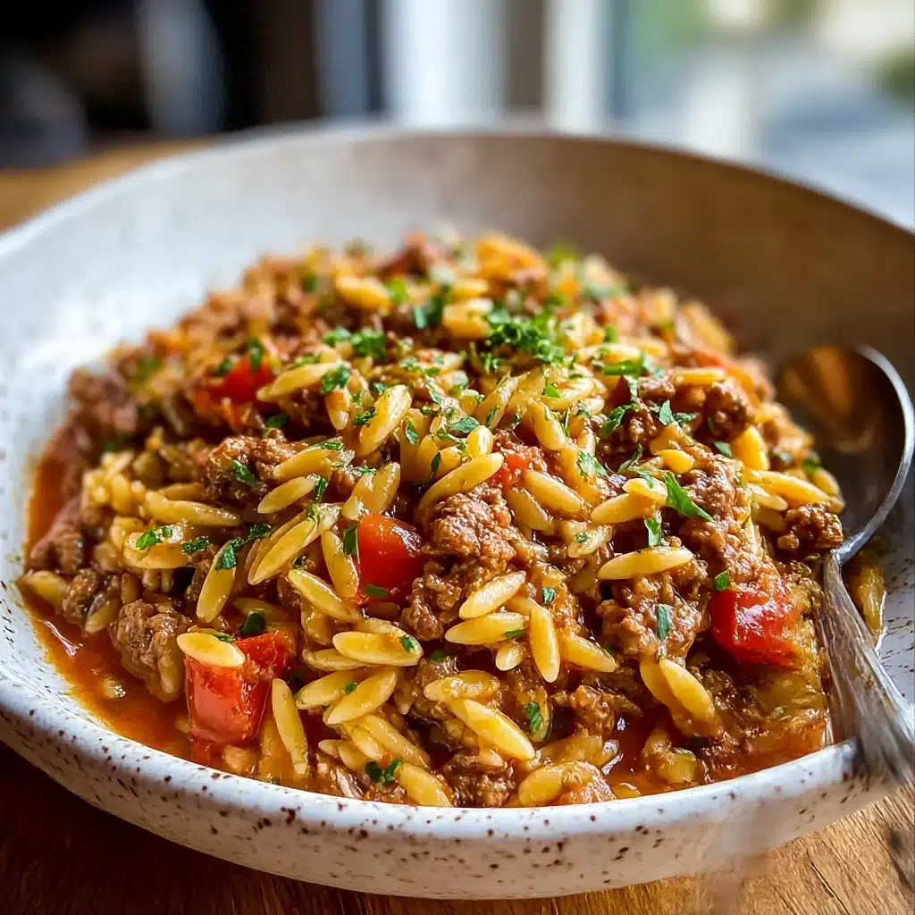 Delicious Ground Beef Orzo Recipe  - Recipe Image