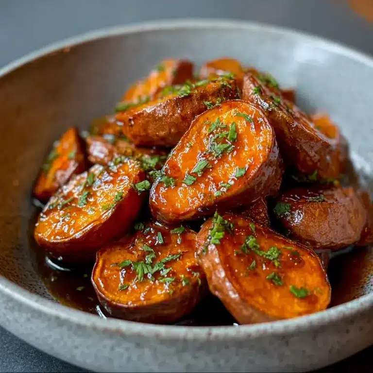 Walnut Maple Roasted Sweet Potatoes Recipe