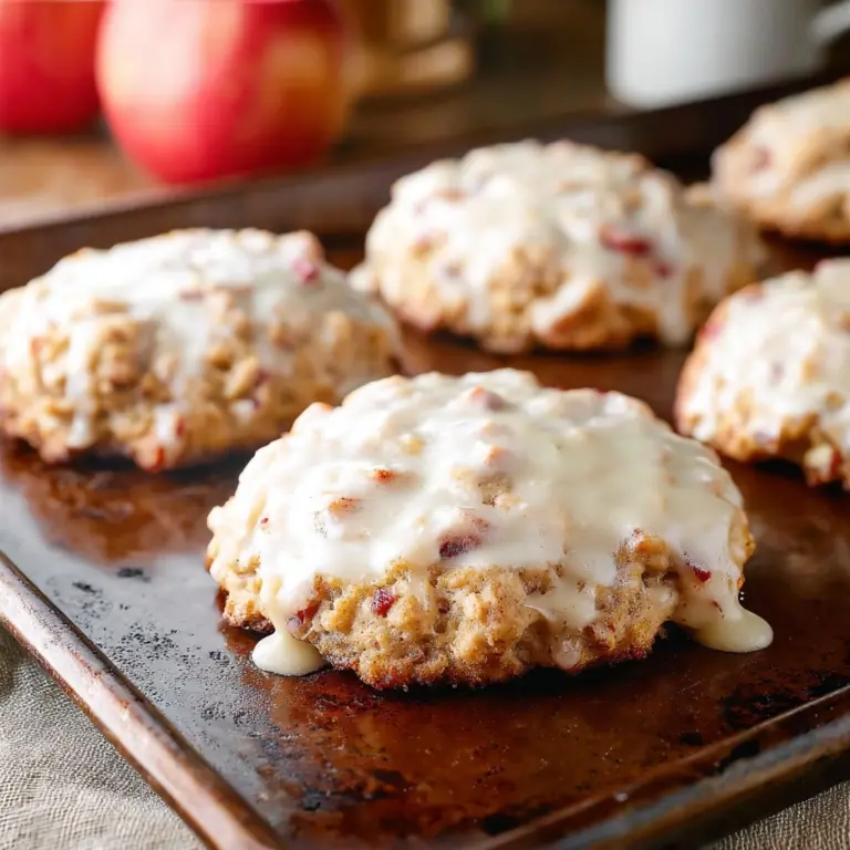 Baked Apple Fritters with Glaze Recipe