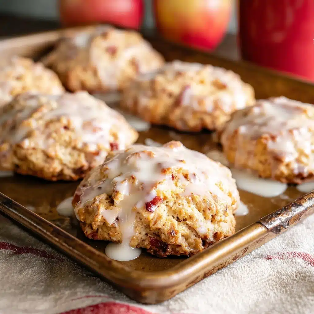 Baked Apple Fritters with Glaze Recipe - Recipe Image