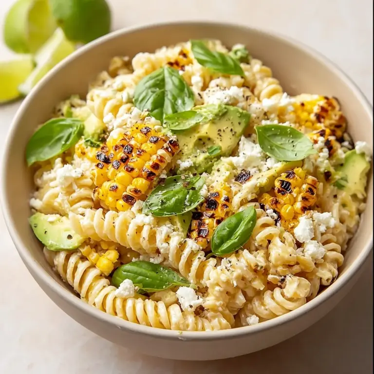 Creamy Street Corn Pasta Salad Recipe