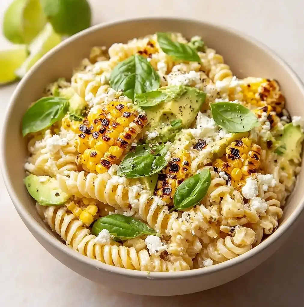 Creamy Street Corn Pasta Salad Recipe
