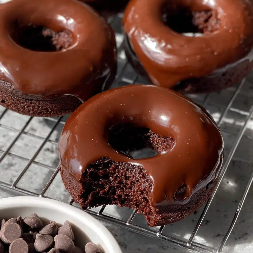 Healthy Chocolate Protein Donuts (Gluten Free, Paleo) Recipe - Recipe Image