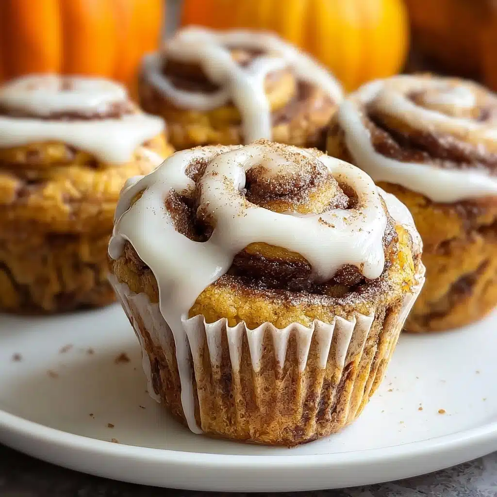 Pumpkin Cinnamon Roll Muffins Recipe - Recipe Image