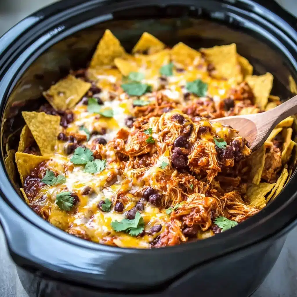 Crockpot Chicken Enchilada Casserole Recipe - Recipe Image