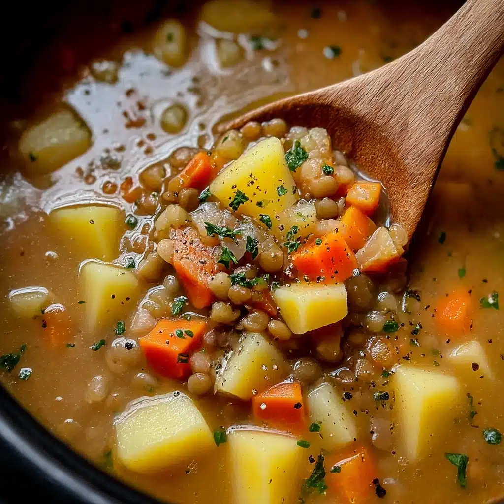 Hearty Lentil and Potato Soup Recipe - Recipe Image