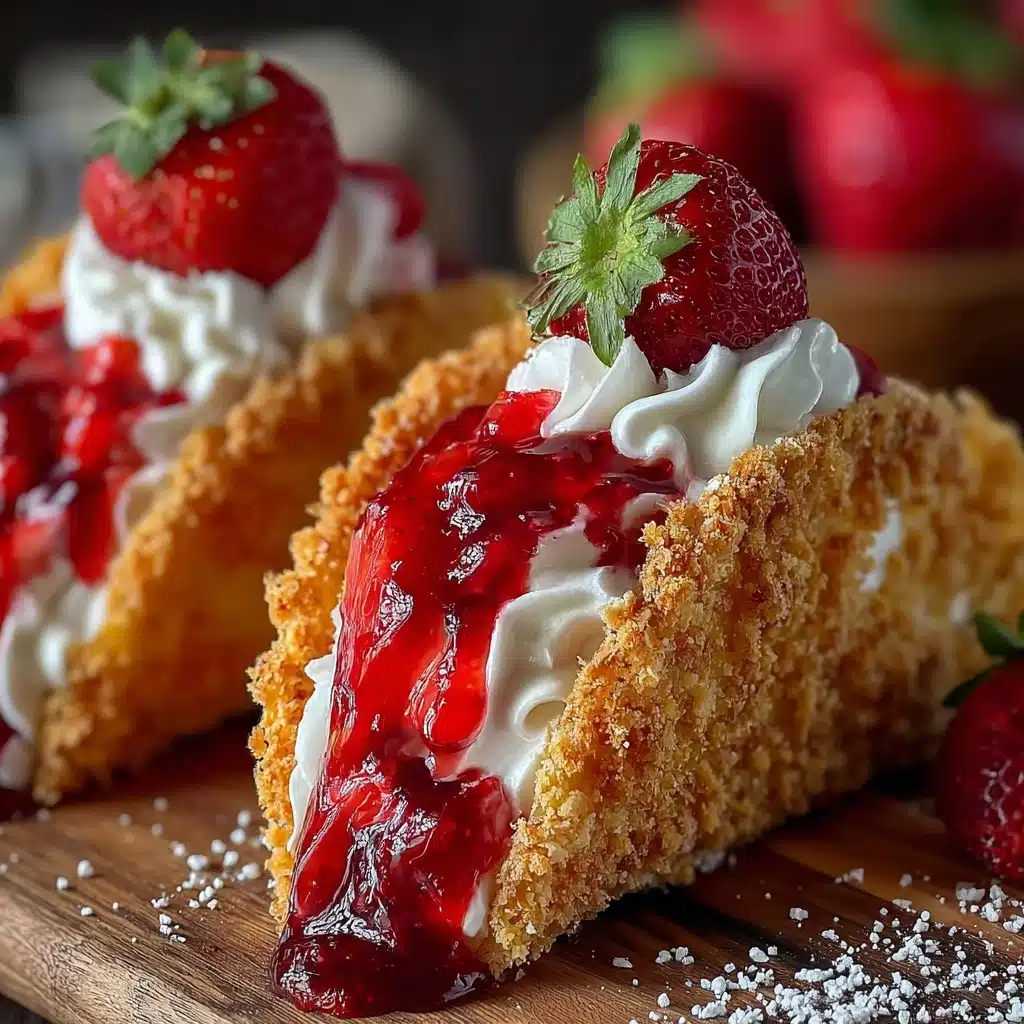 Strawberry Crunch Cheesecake Tacos Recipe - Recipe Image