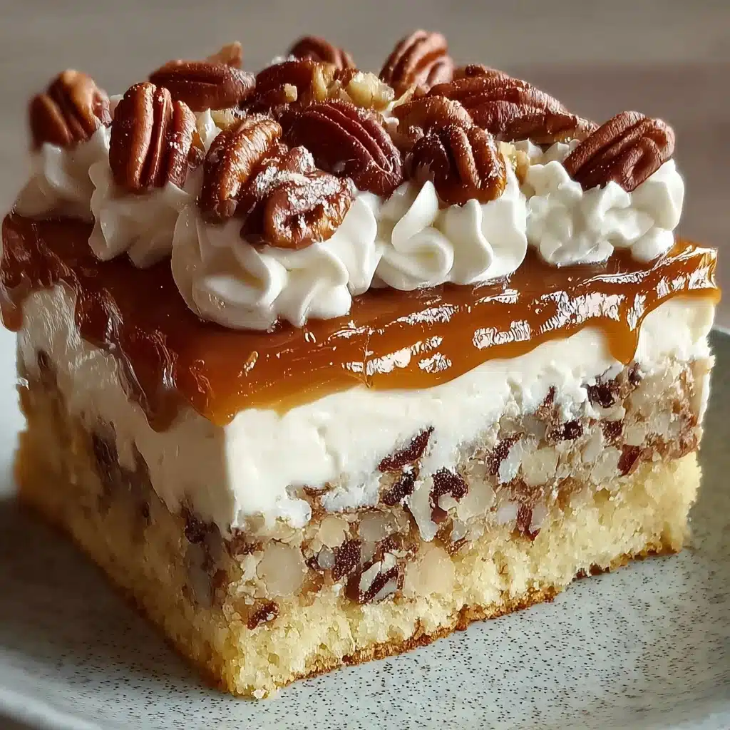 Butter Pecan Praline Poke Cake Recipe - Recipe Image