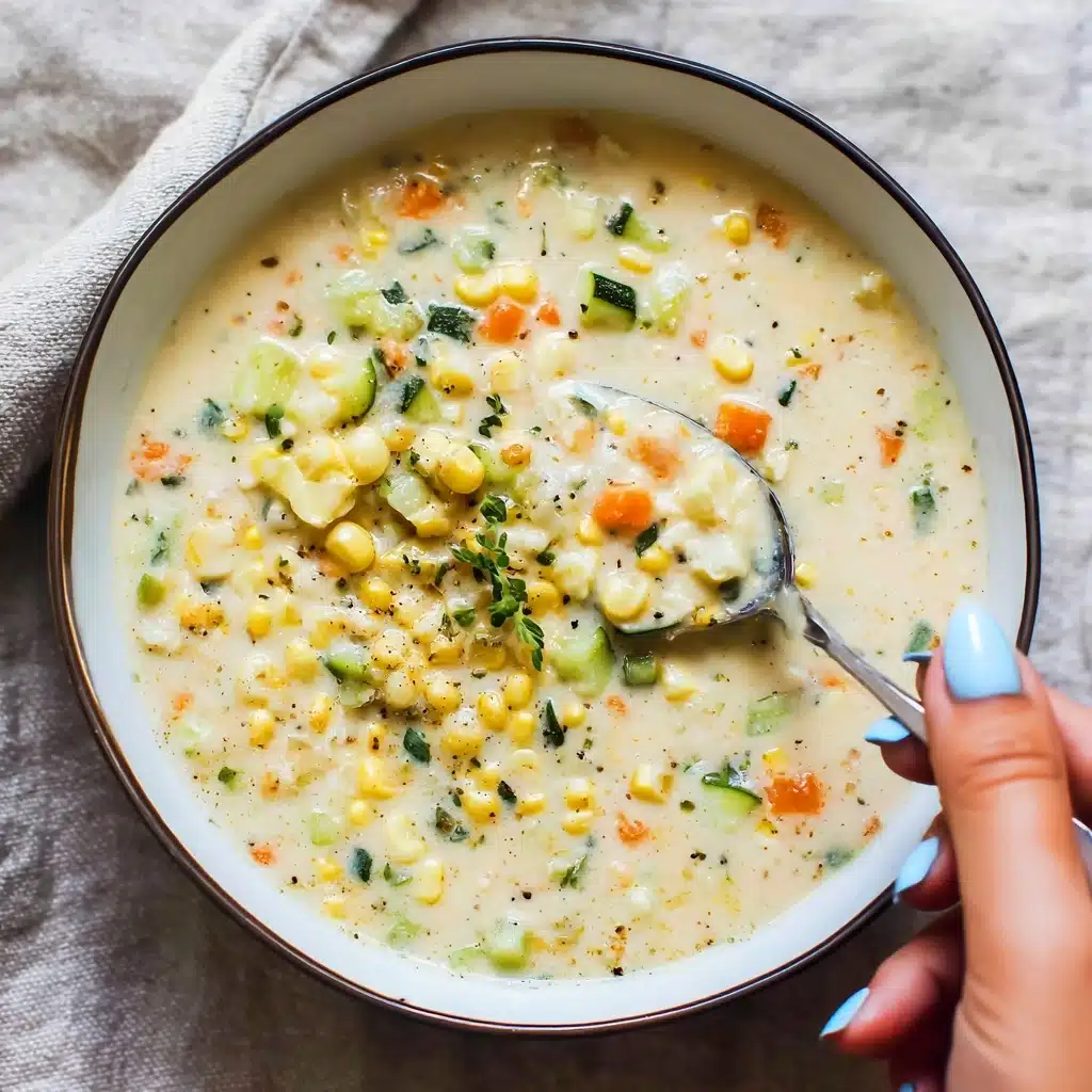 Summer Corn Chowder Soup Recipe - Recipe Image