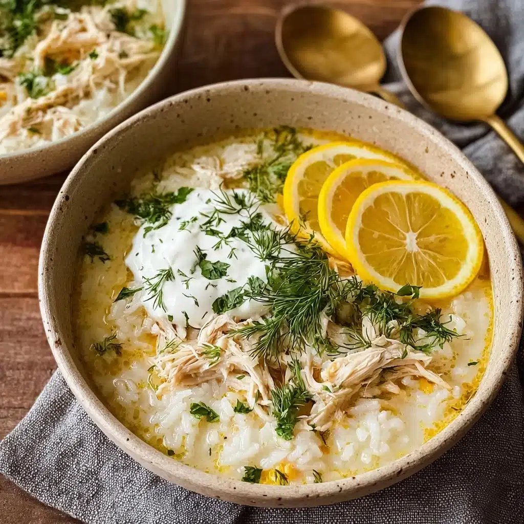 Mediterranean Lemon Chicken Soup - Recipe Image
