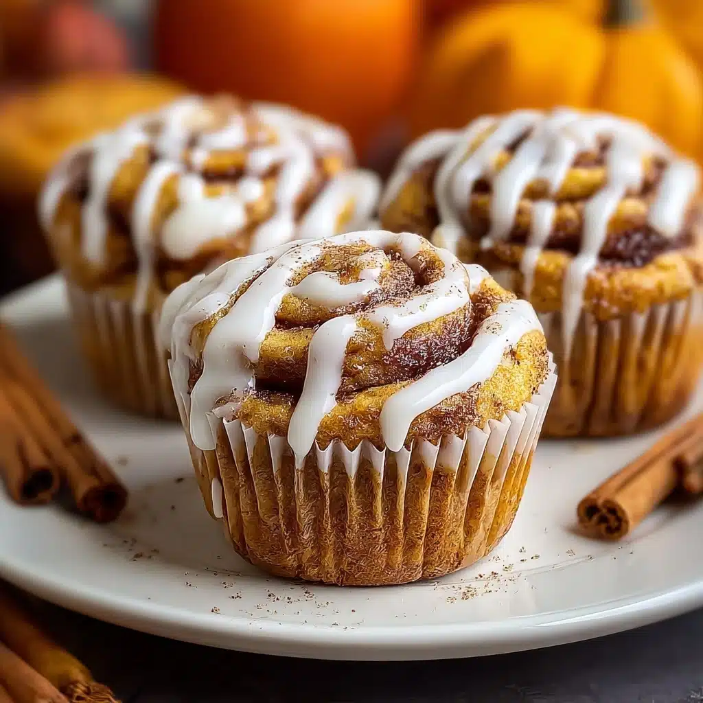 Pumpkin Cinnamon Roll Muffins Recipe - Recipe Image