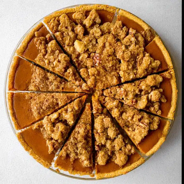 Bourbon Pumpkin Pie with Salted Brown-Butter Pecan Streusel Recipe