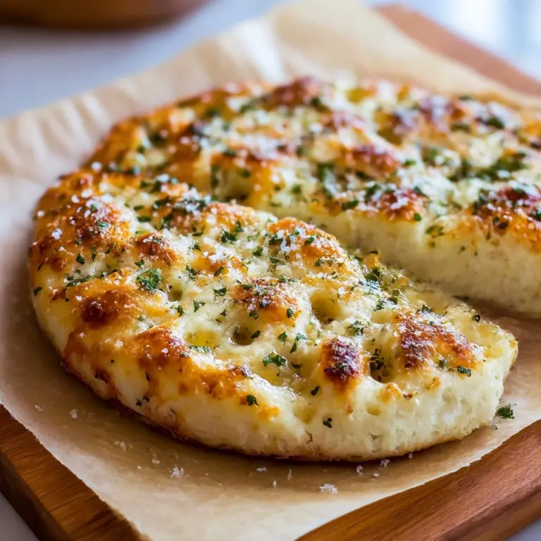 Garlic Parmesan Focaccia Bread Recipe