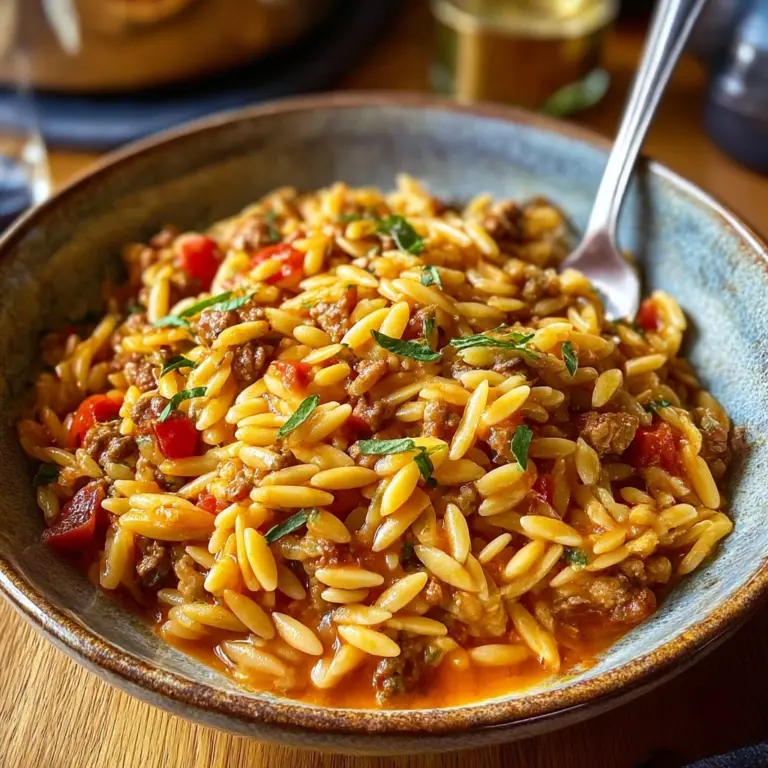 Delicious Ground Beef Orzo Recipe