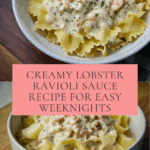 Quick and Easy Lobster Ravioli Sauce Recipe