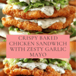 Crispy Chicken Sandwich with Garlic Mayo Recipe
