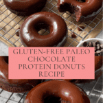 Healthy Chocolate Protein Donuts (Gluten Free, Paleo) Recipe