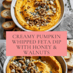 Pumpkin Whipped Feta Dip with Honey, Walnuts & Thyme Recipe