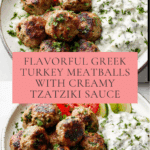 Greek Turkey Meatballs with Tzatziki Recipe