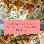 Chicken Alfredo Lasagna Rolls Recipe