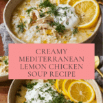 Mediterranean Lemon Chicken Soup