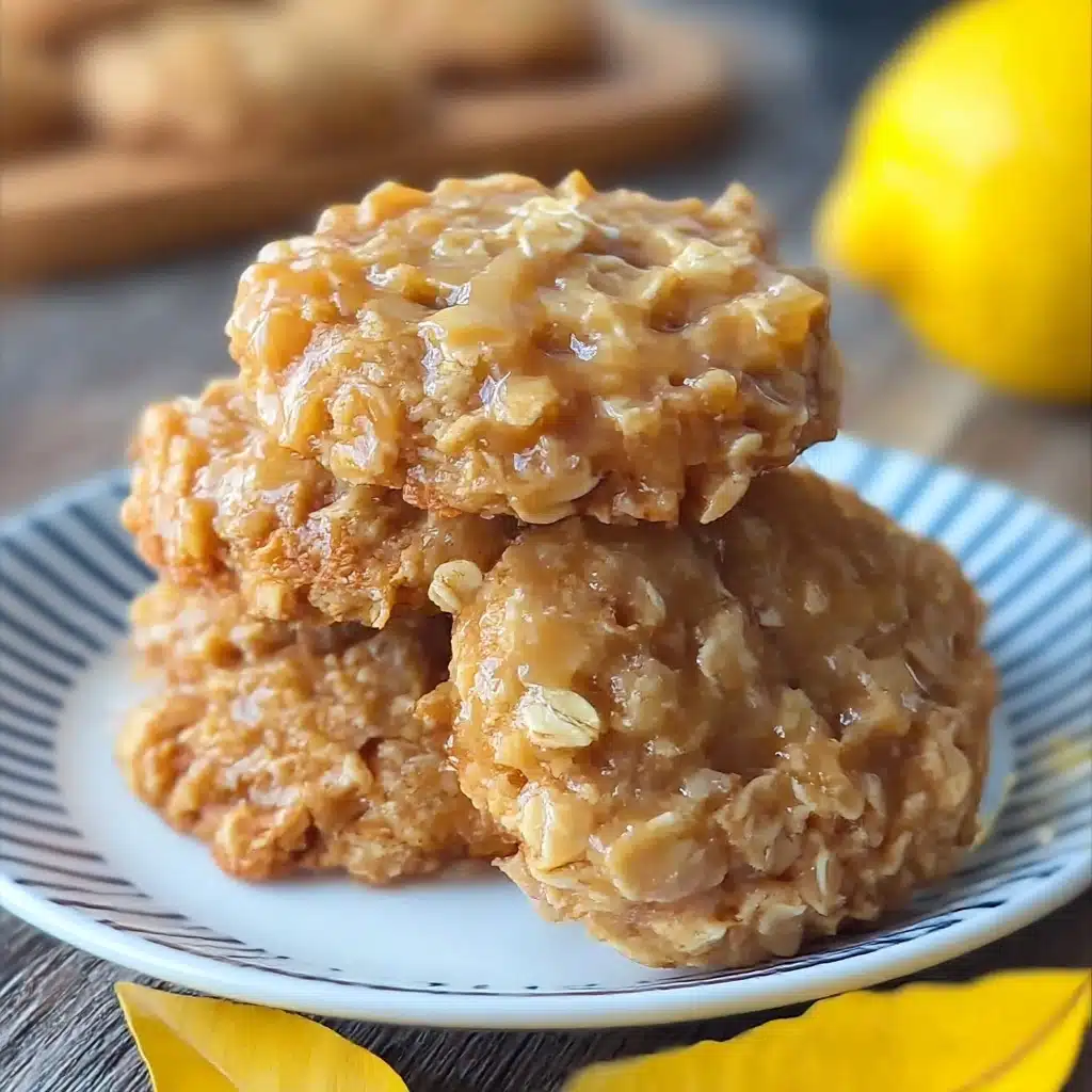 Lemon Oatmeal No-Bake Cookies Recipe - Recipe Image