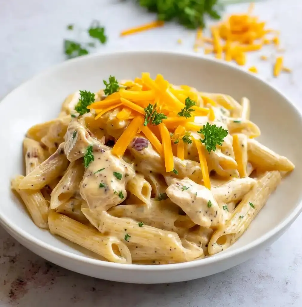 Creamy Crack Chicken Penne Recipe