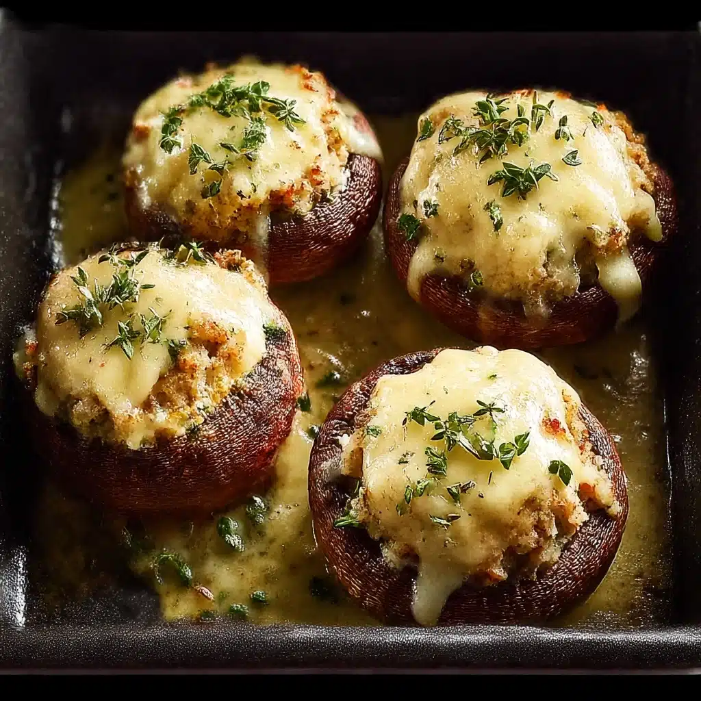 Delicious Restaurant-Style Stuffed Mushrooms Recipe - Recipe Image