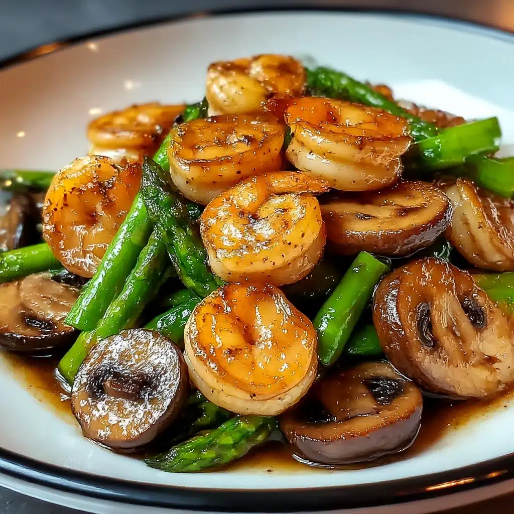 Shrimp and Asparagus Stir-Fry with Mushrooms Recipe - Recipe Image