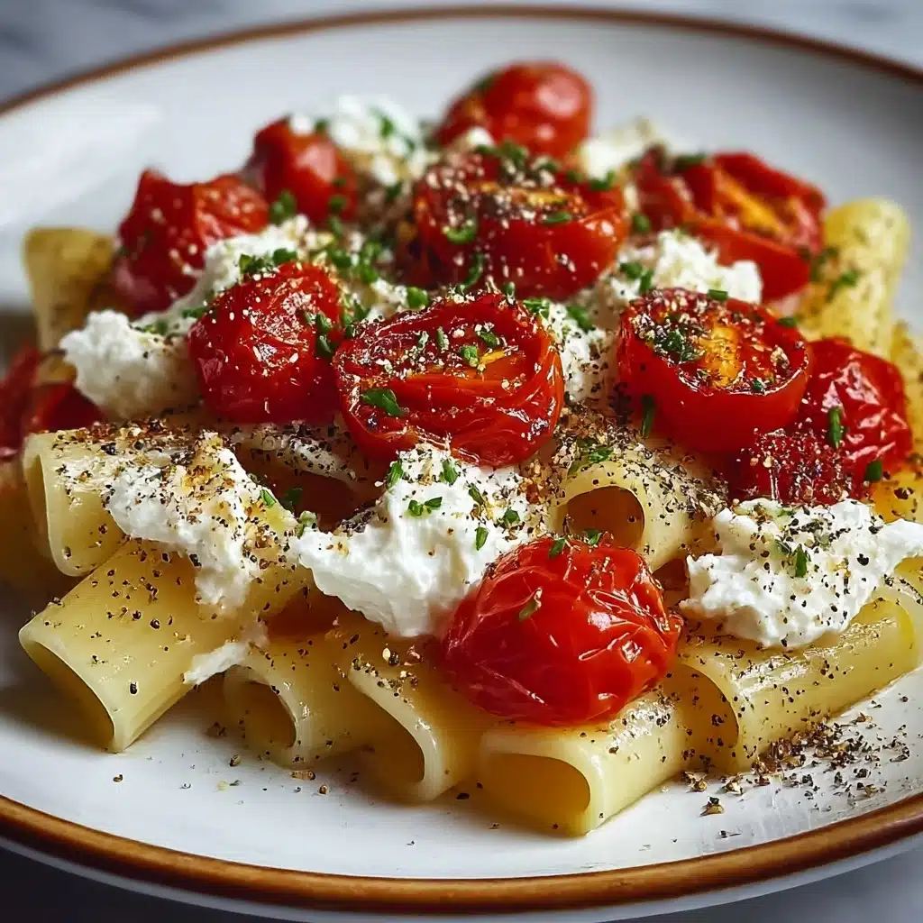 Roasted Tomato Garlic Pasta Recipe - Recipe Image