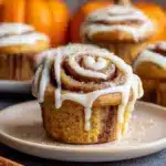 Pumpkin Cinnamon Roll Muffins Recipe