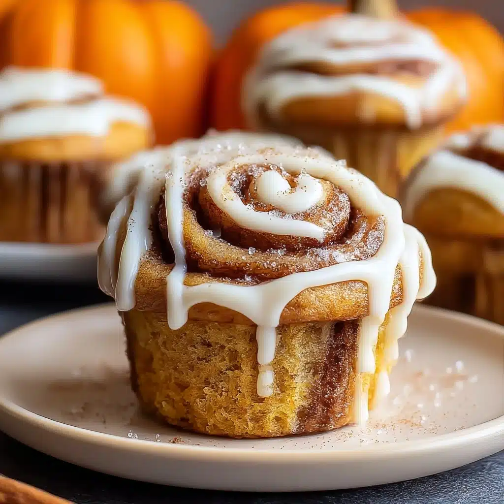 Pumpkin Cinnamon Roll Muffins Recipe - Recipe Image