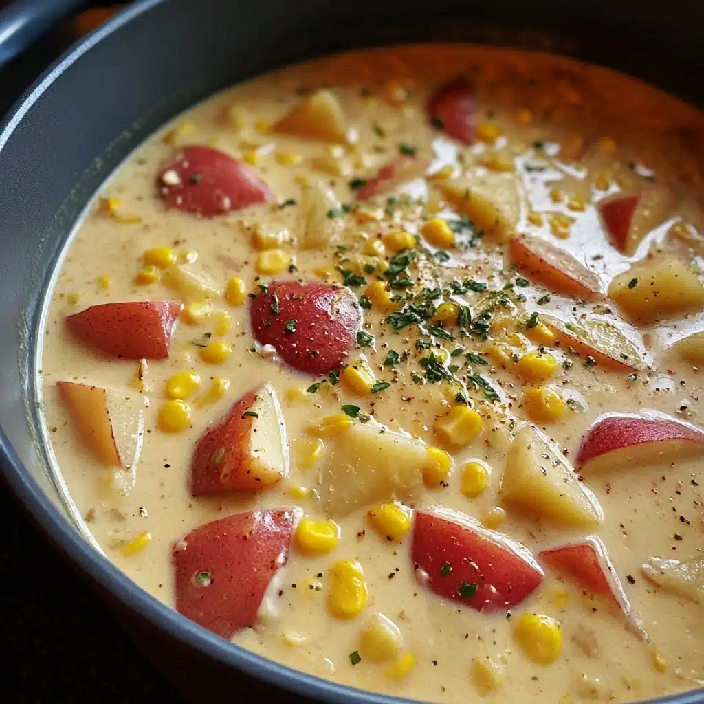 Creamy Corn Chowder with Potatoes Recipe - Recipe Image