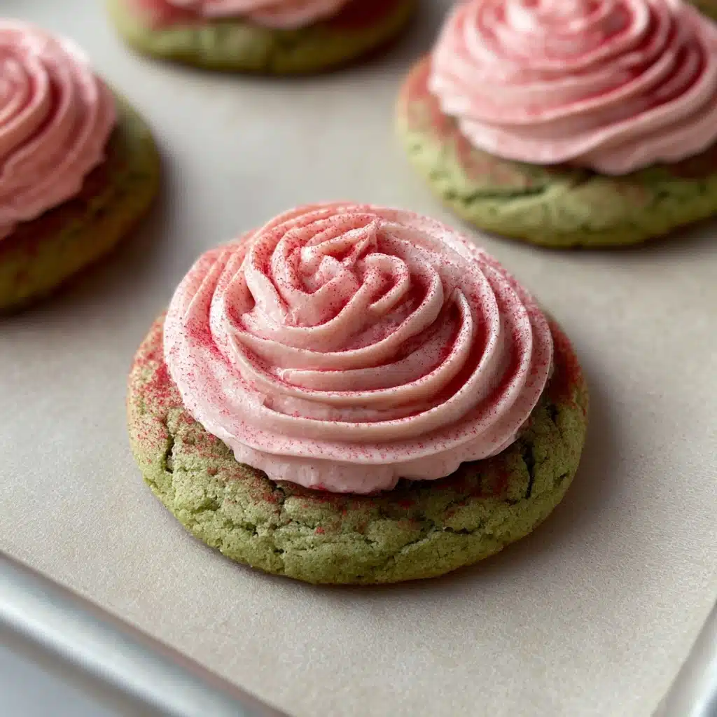 Why Strawberry Frosted Matcha Cookies Delight Recipe - Recipe Image