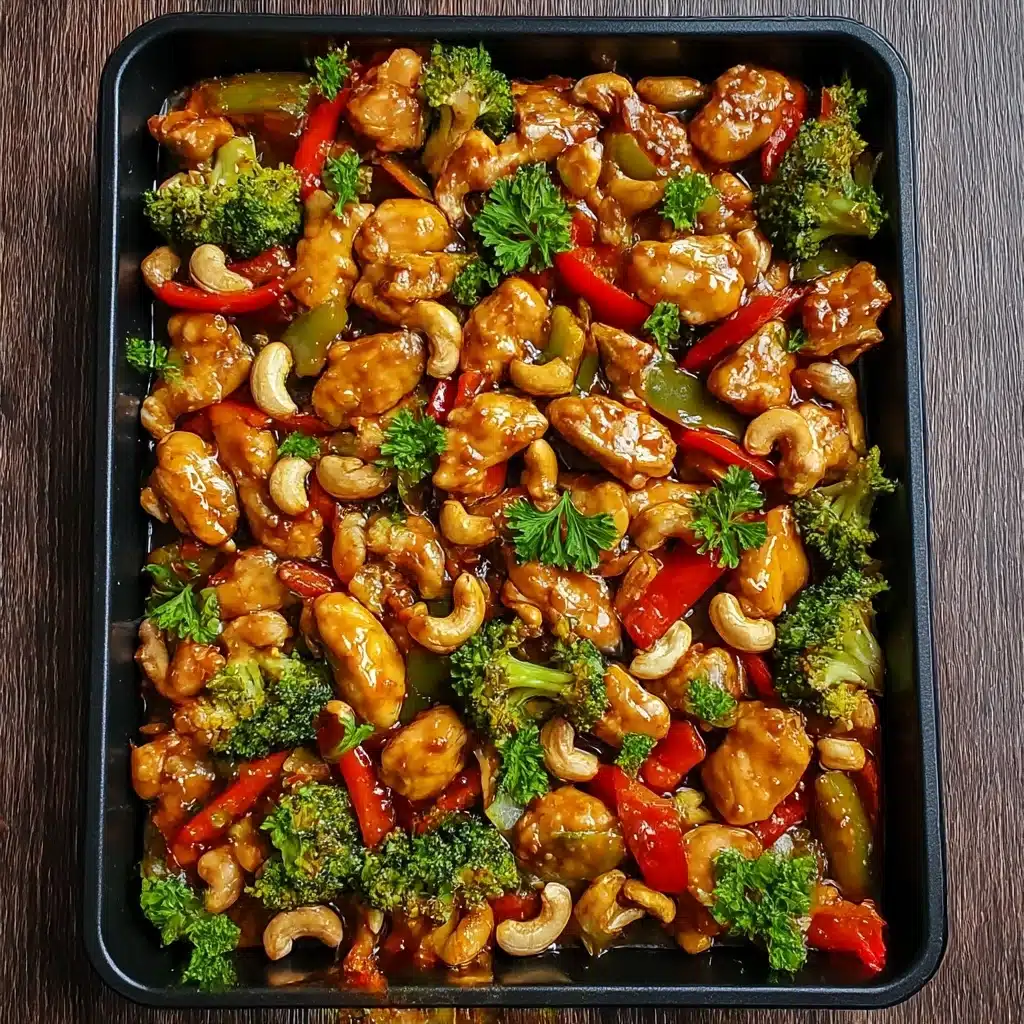 Easy Sheet Pan Cashew Chicken Recipe for Busy Weeknights Recipe - Recipe Image