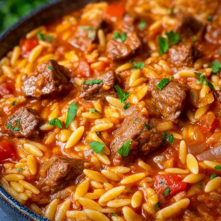 Beef Giouvetsi (Greek Beef Orzo Pasta) Recipe