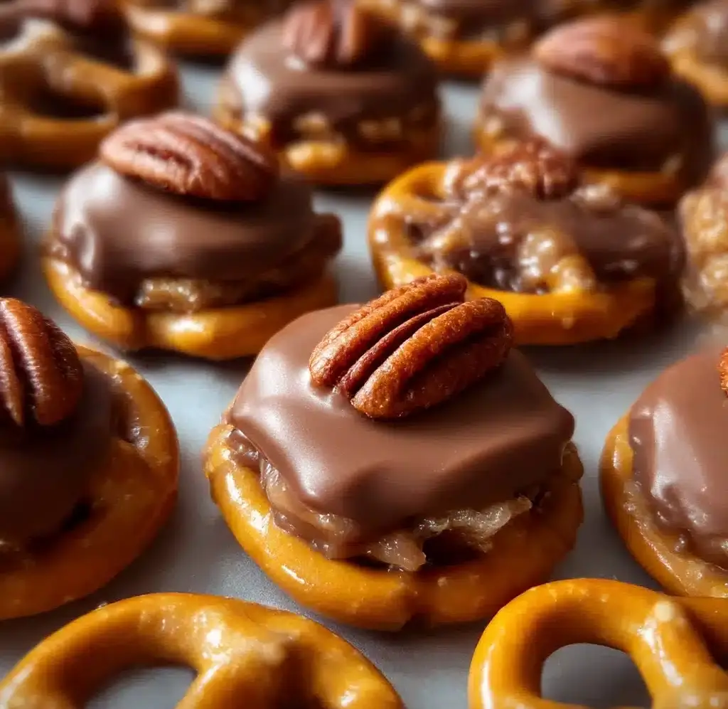 Easy Christmas Pecan Turtles Recipe
