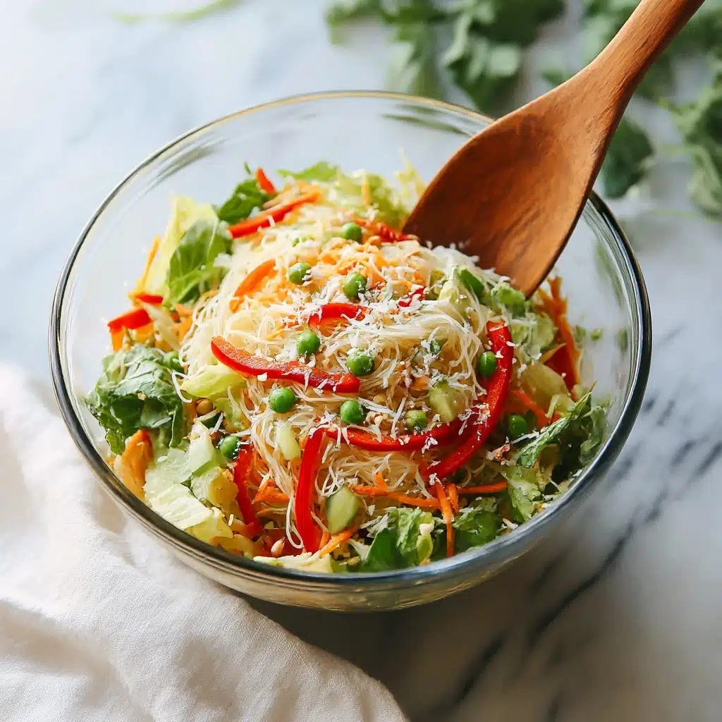 Spring Roll Salad with Spicy Ginger Dressing Recipe