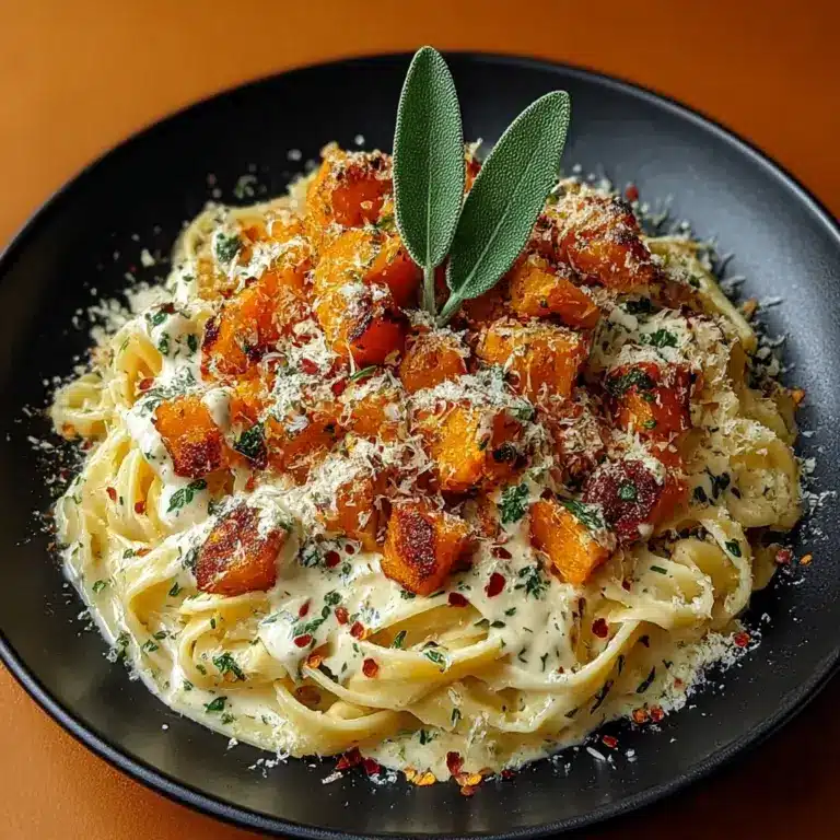 Savory Butternut Squash & Sage Pasta Recipe