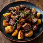 Crockpot Loaded Steak and Potato Bake Recipe
